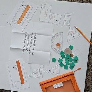 Orange and Green Geometry Kit
